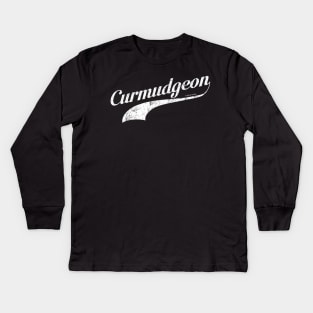 Curmudgeon (Salty, Grumpy Old Man) Kids Long Sleeve T-Shirt